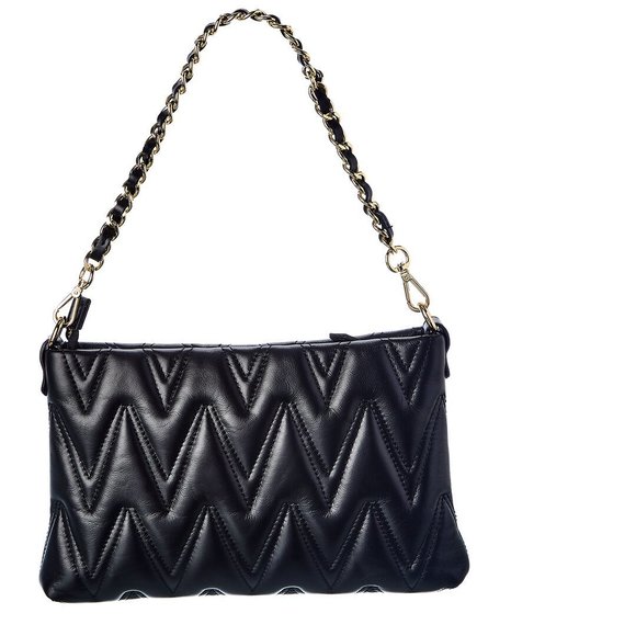 Valentino by Mario Valentino Vanille D Leather Shoulder Bag - Picture 2 of 5